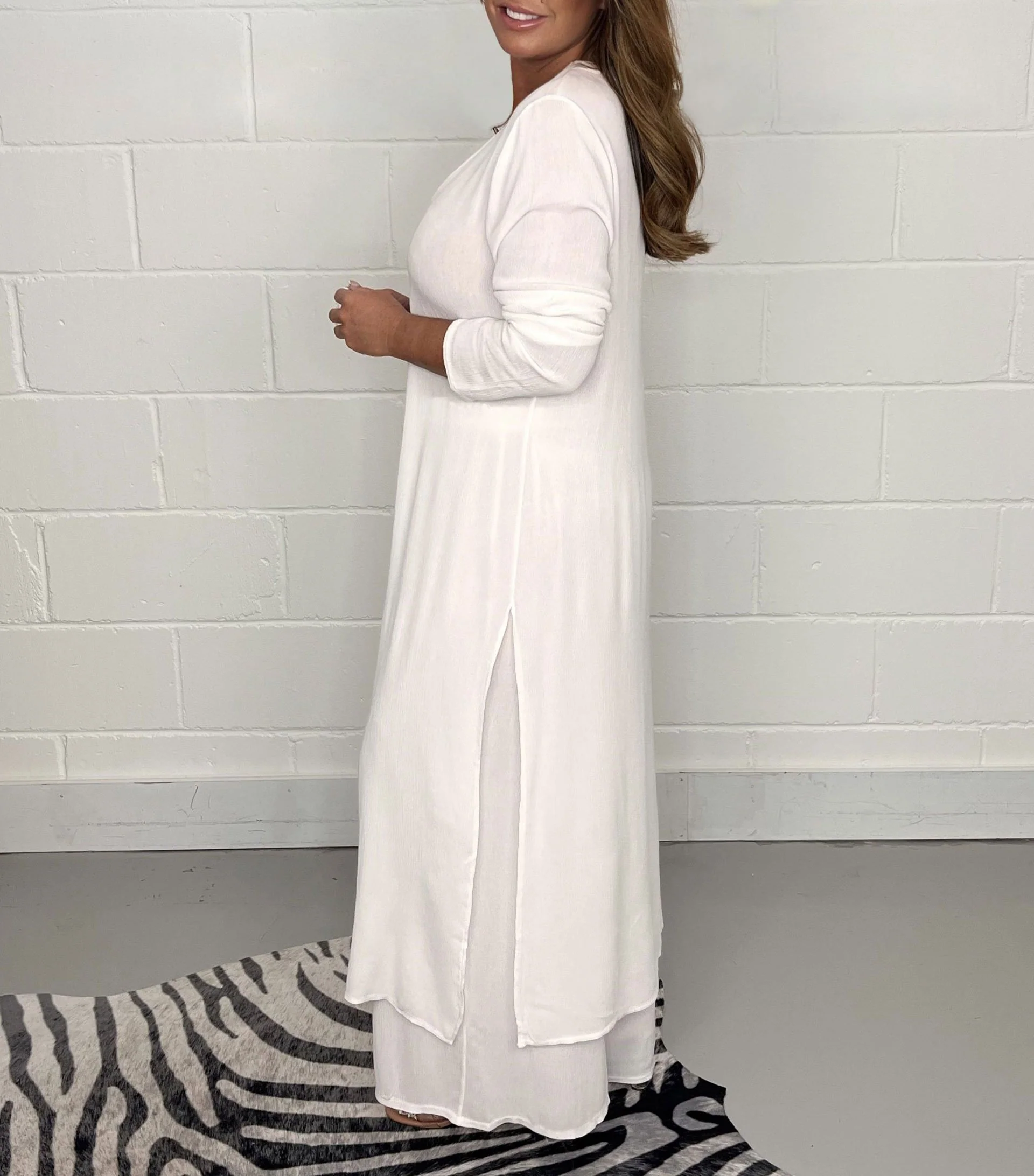 Casual 2 Pieces Suit With Long Top & Matching Trouser(Buy 2 get free shipping) - Image 5