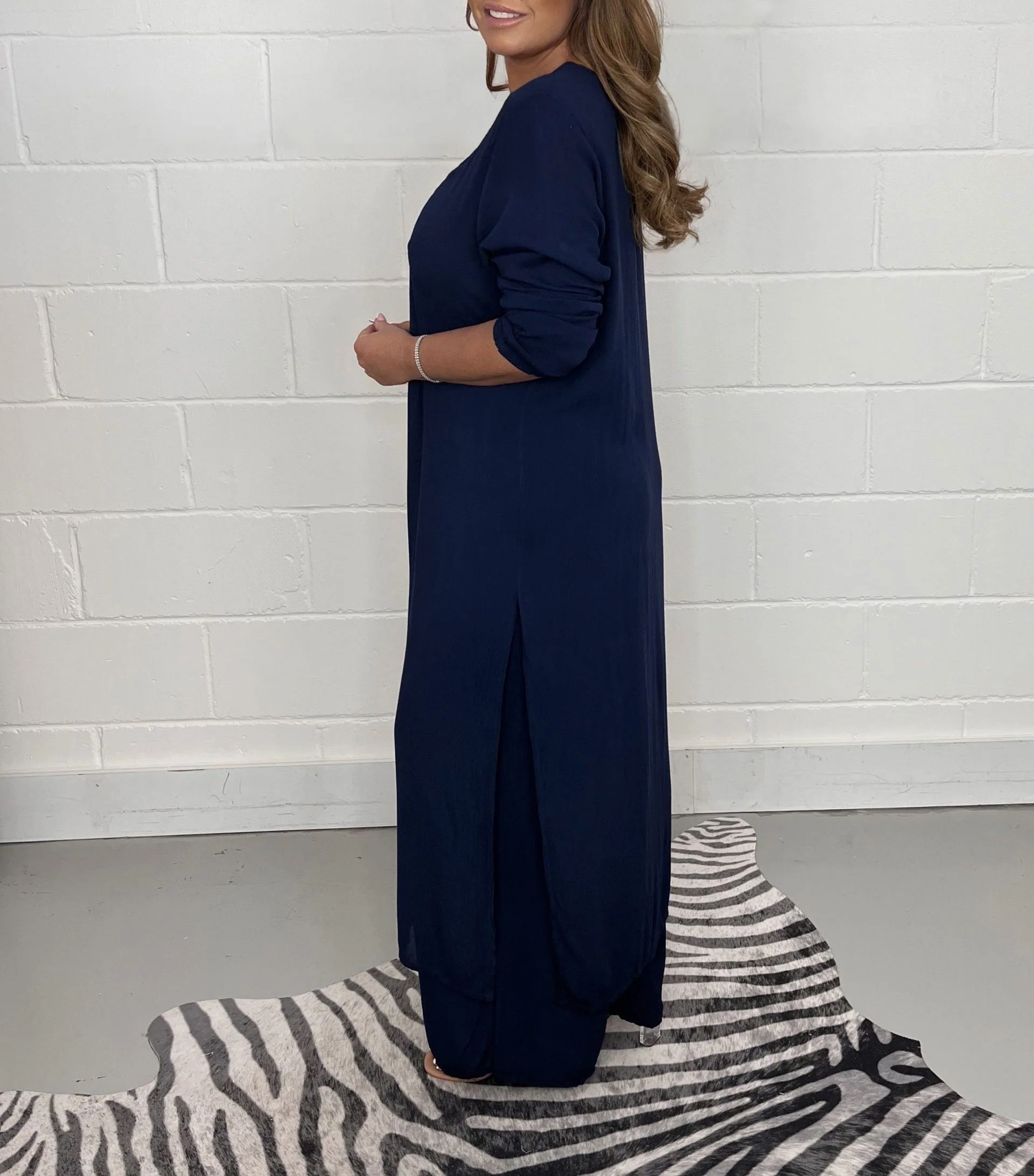 Casual 2 Pieces Suit With Long Top & Matching Trouser(Buy 2 get free shipping) - Image 7