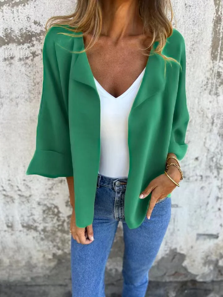 Casual Faux Suede Cardigan - Image 3