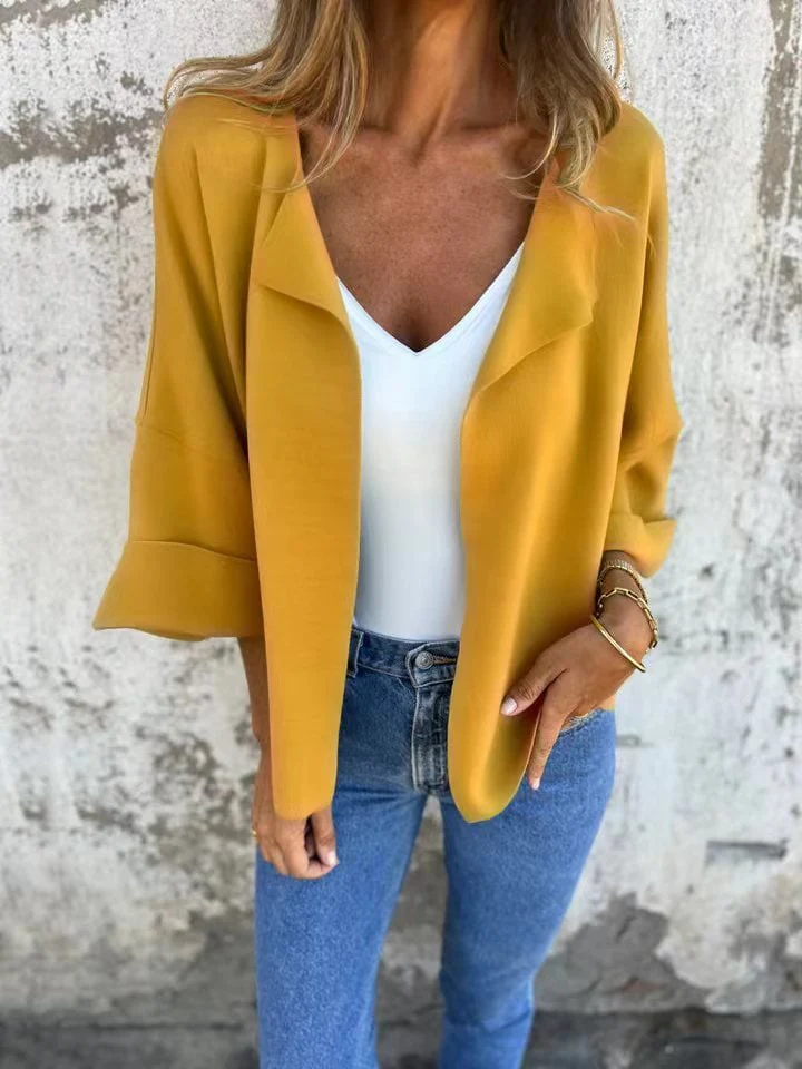 Casual Faux Suede Cardigan - Image 7