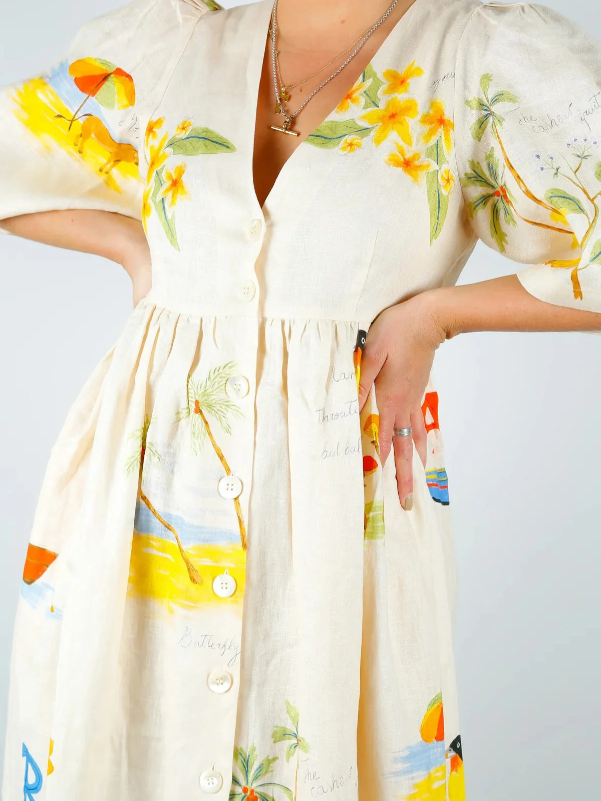 🌸Casual Puff Sleeve Dress - Image 3