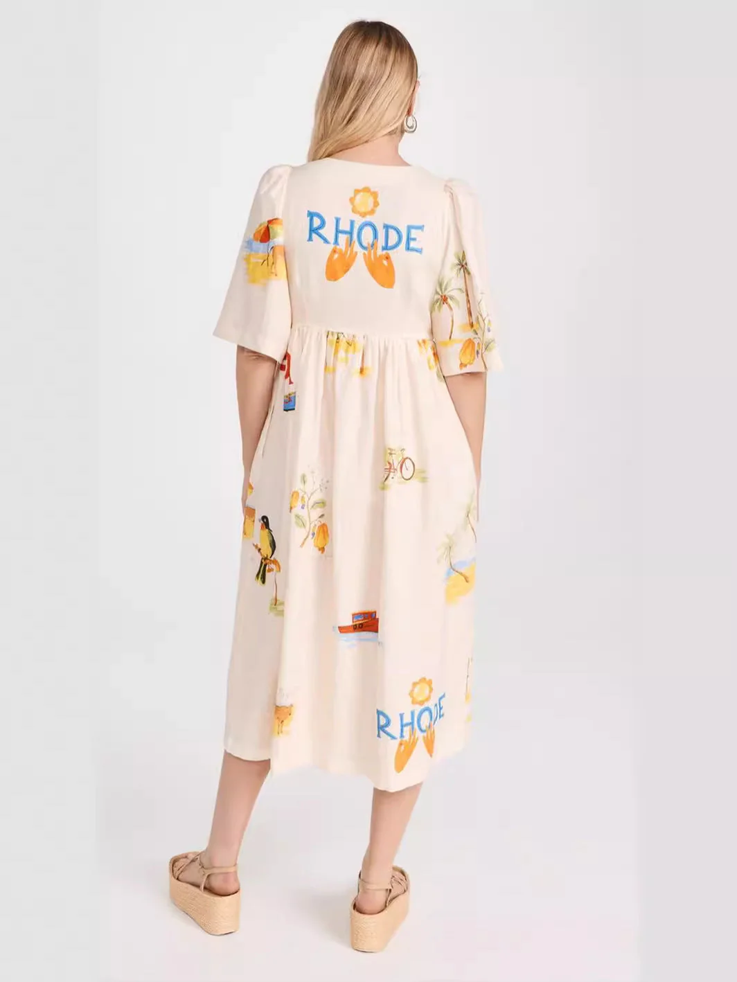 🌸Casual Puff Sleeve Dress - Image 4