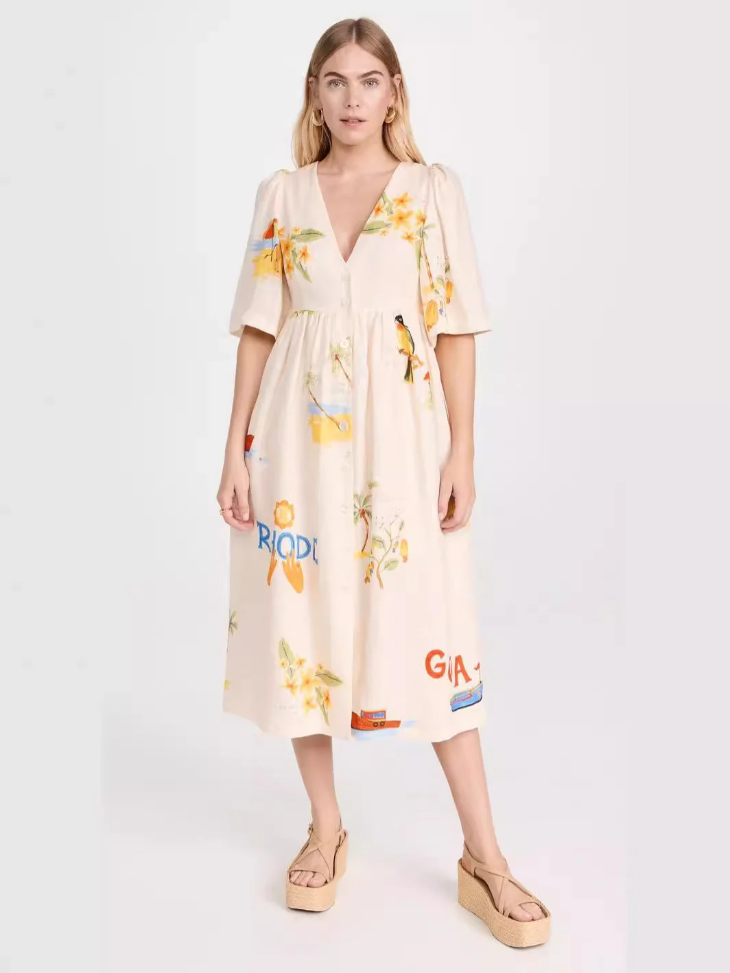 🌸Casual Puff Sleeve Dress - Image 5