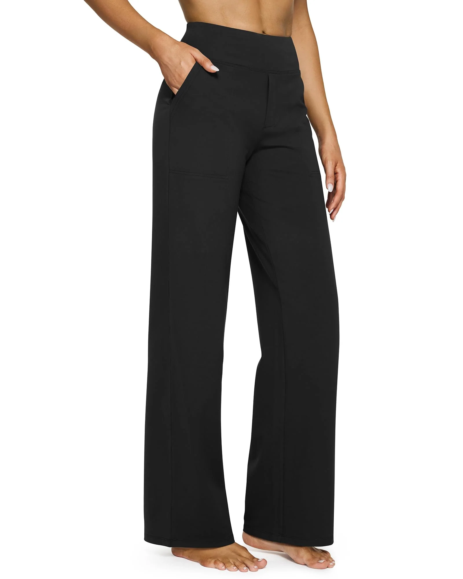 🔥🔥Women's High Waist Stretch Casual Yoga Wide Leg Pants - Image 11