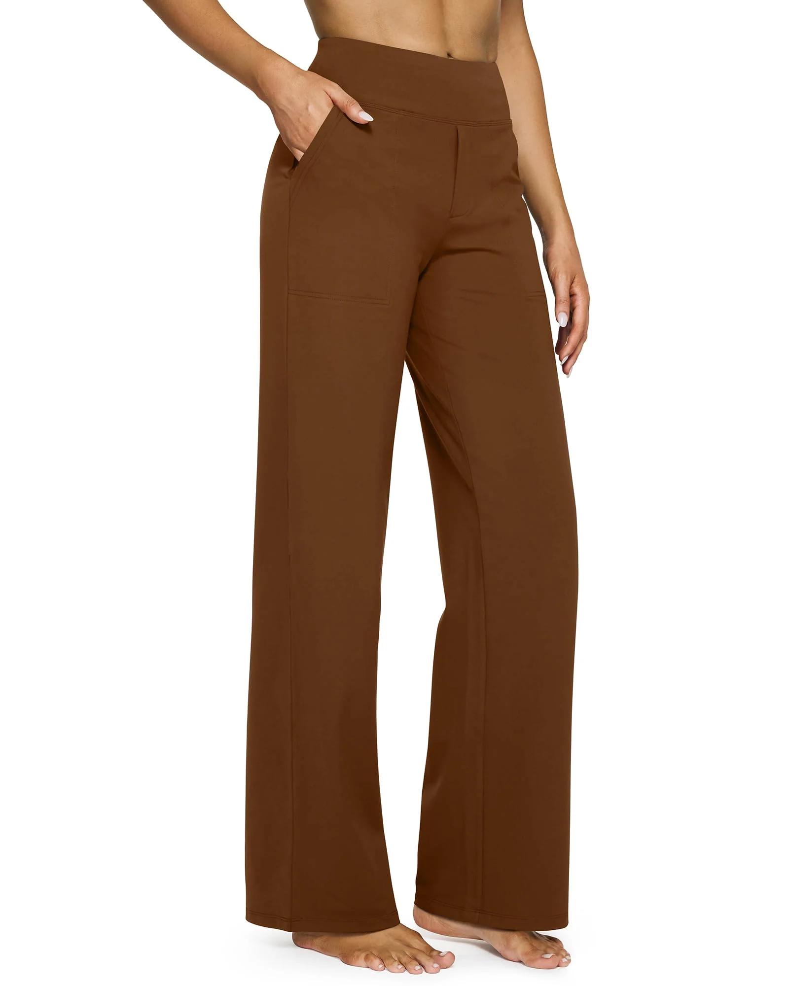 🔥🔥Women's High Waist Stretch Casual Yoga Wide Leg Pants - Image 16