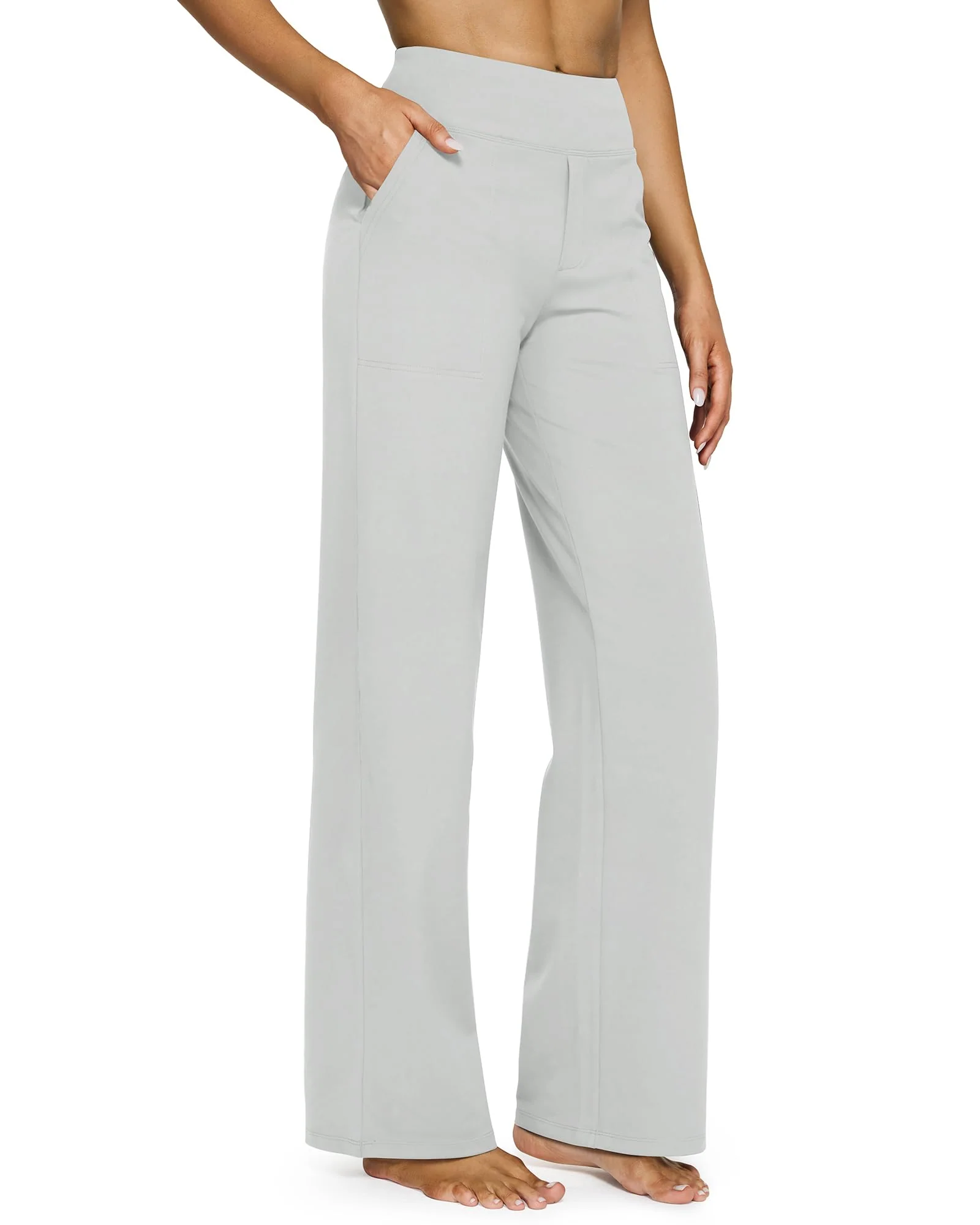 🔥🔥Women's High Waist Stretch Casual Yoga Wide Leg Pants - Image 17