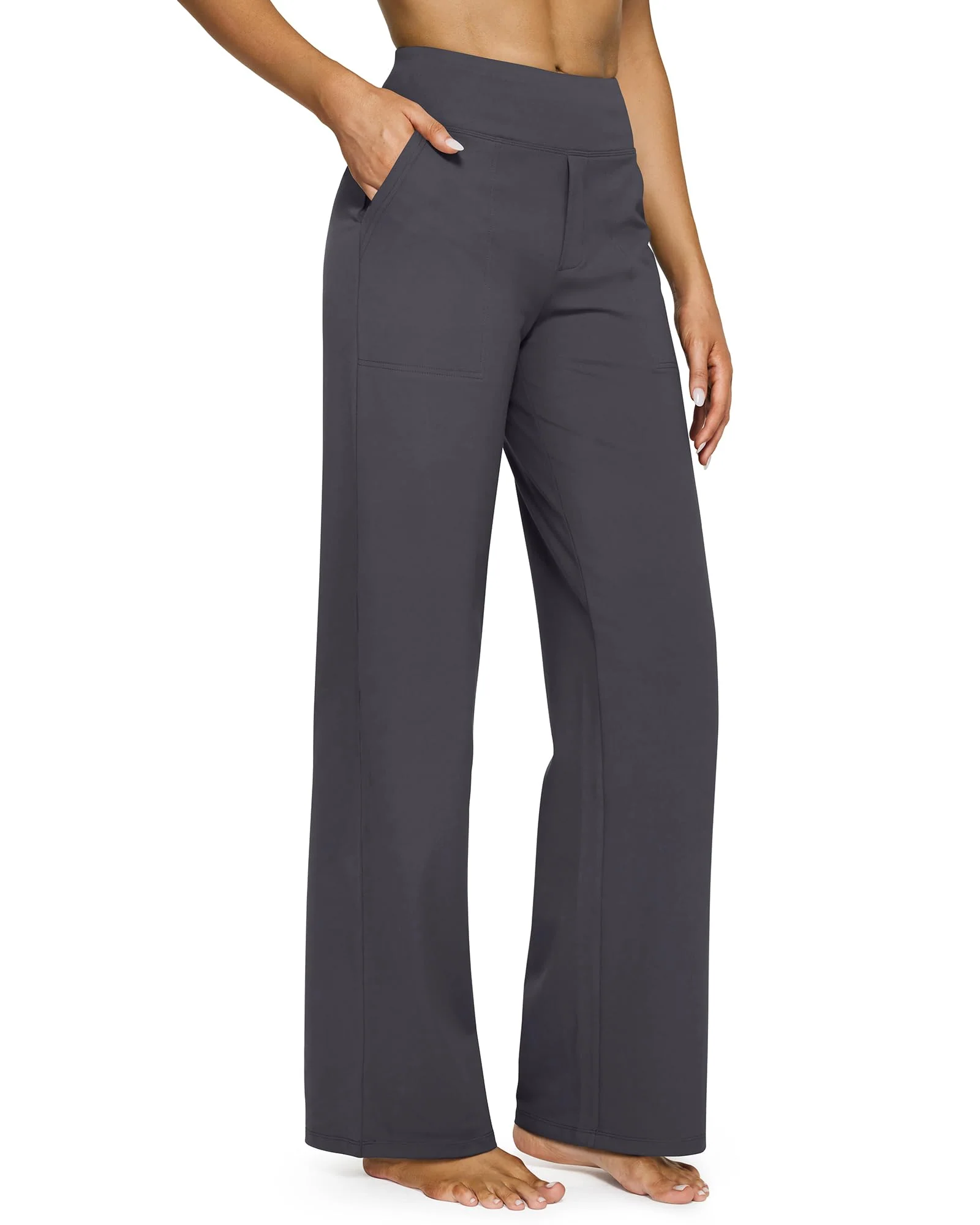 🔥🔥Women's High Waist Stretch Casual Yoga Wide Leg Pants - Image 18