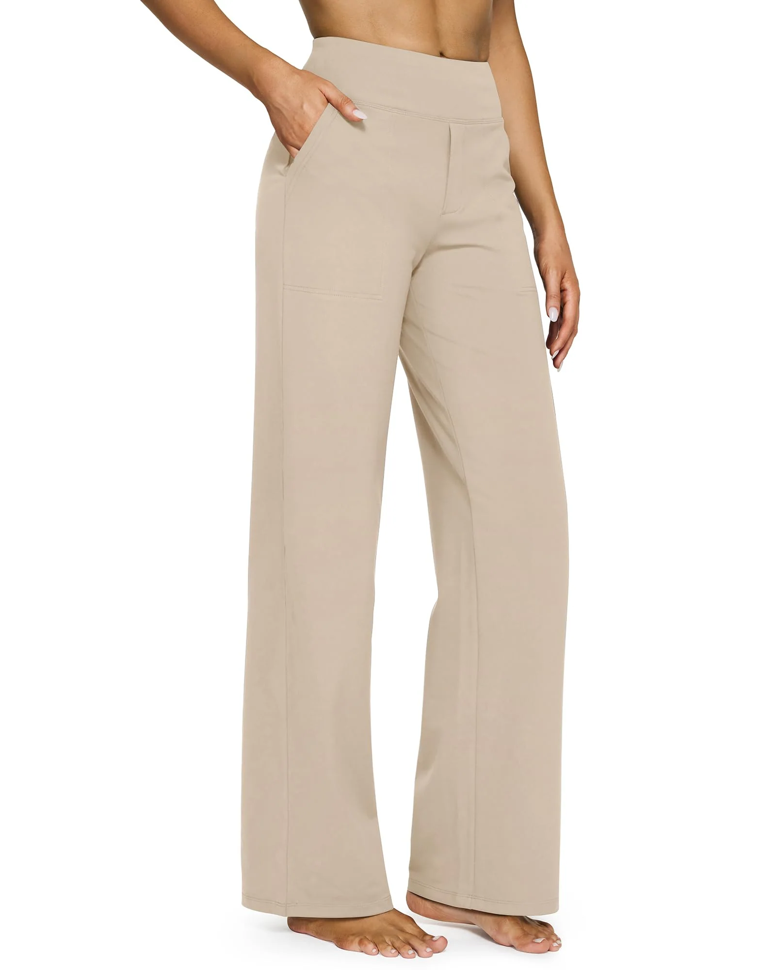 🔥🔥Women's High Waist Stretch Casual Yoga Wide Leg Pants - Image 19