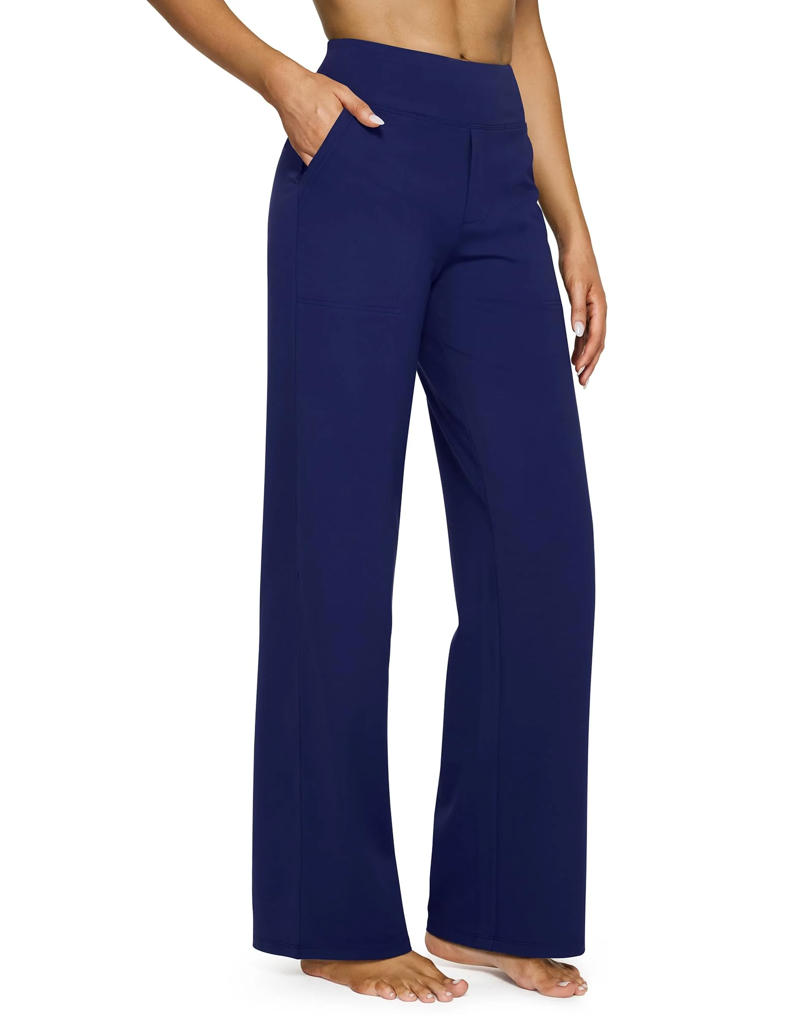 🔥🔥Women's High Waist Stretch Casual Yoga Wide Leg Pants - Image 20