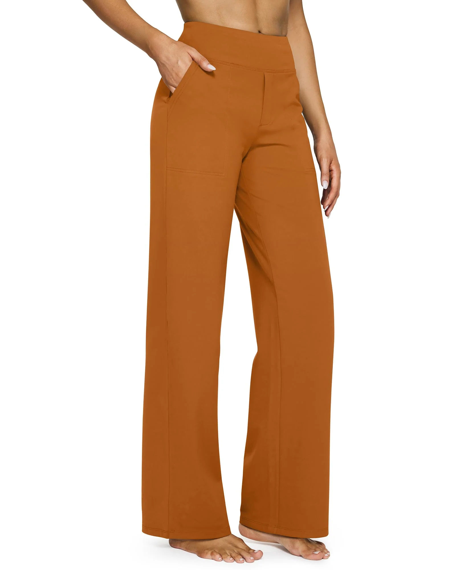 🔥🔥Women's High Waist Stretch Casual Yoga Wide Leg Pants - Image 21