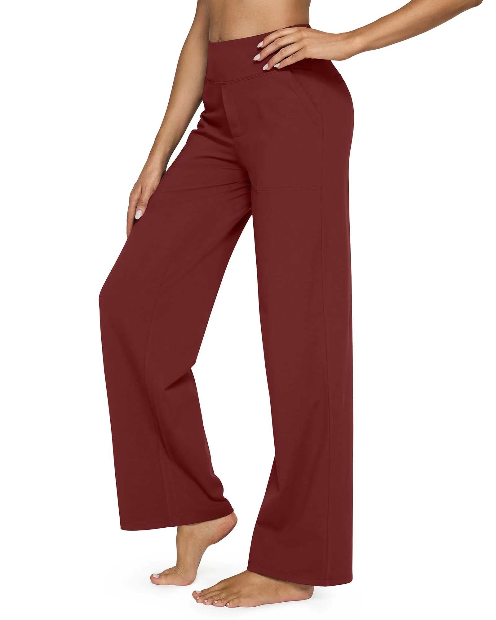 🔥🔥Women's High Waist Stretch Casual Yoga Wide Leg Pants - Image 23