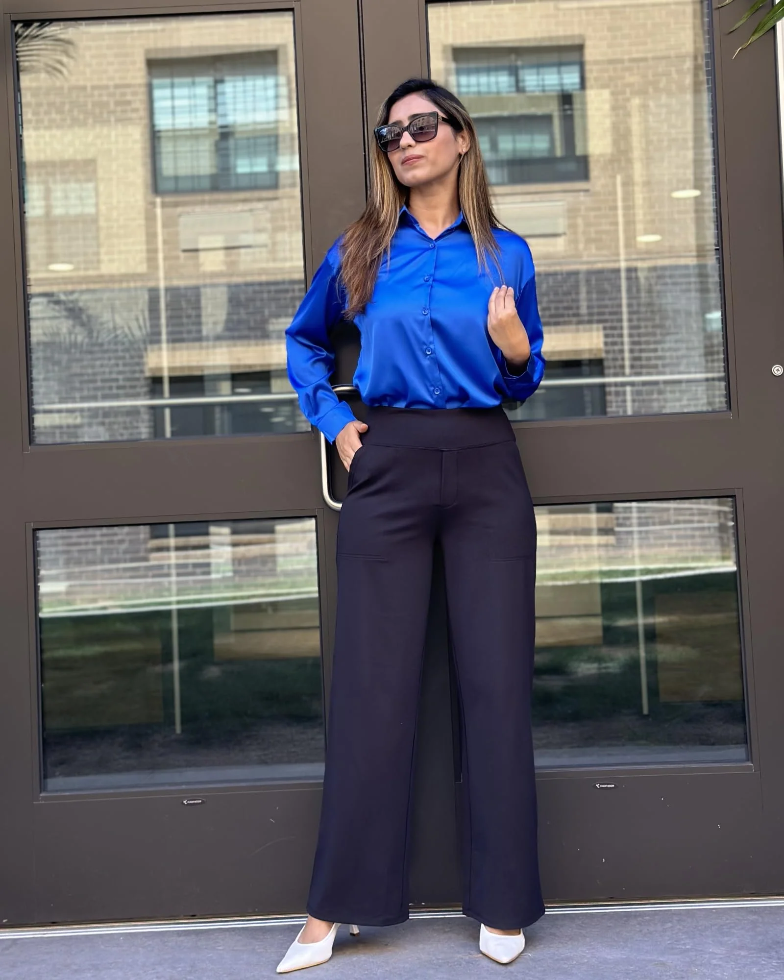 🔥🔥Women's High Waist Stretch Casual Yoga Wide Leg Pants - Image 8