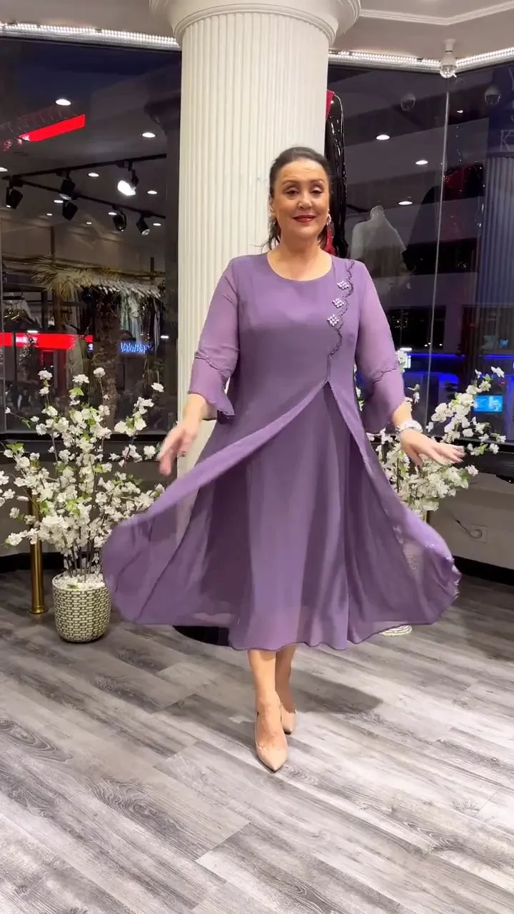 💕Women's chiffon solid color loose dress - Buy two and get free shipping! - Image 2
