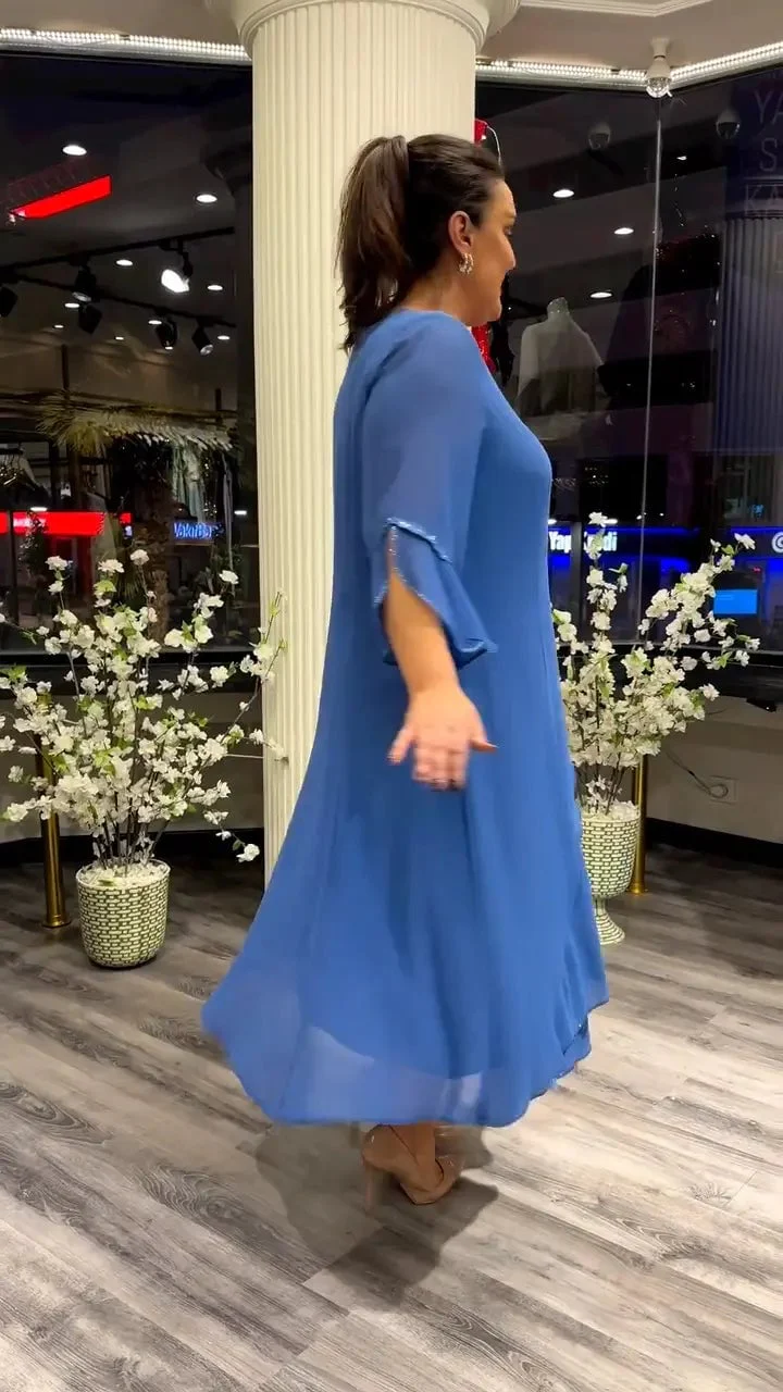 Women's Chiffon Solid Color Loose Dress - Buy Two And Get Free Shipping - Image 11