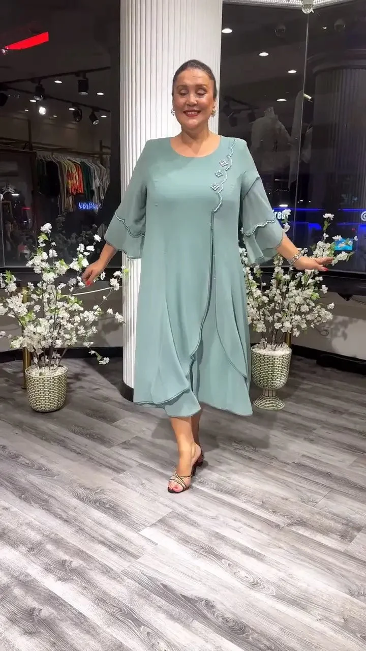 Women's Chiffon Solid Color Loose Dress - Buy Two And Get Free Shipping - Image 15