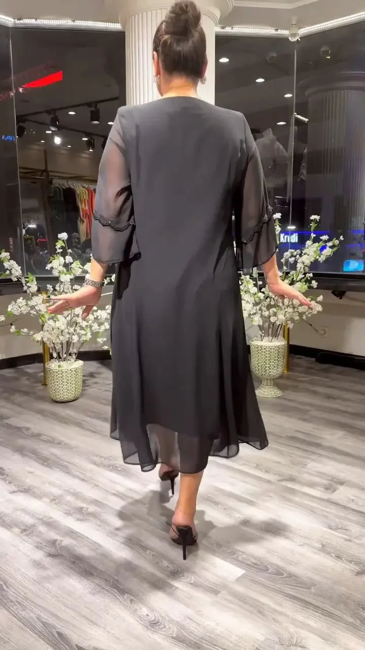Women's Chiffon Solid Color Loose Dress - Buy Two And Get Free Shipping - Image 19