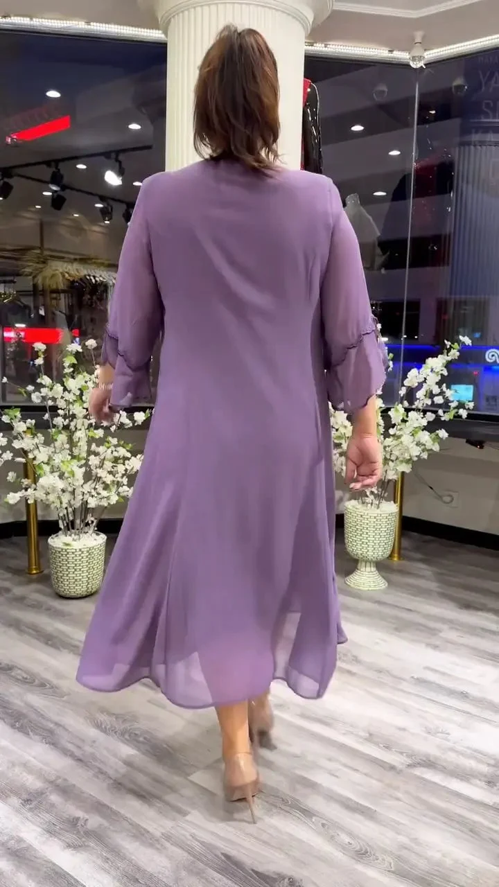 Women's Chiffon Solid Color Loose Dress - Buy Two And Get Free Shipping - Image 6