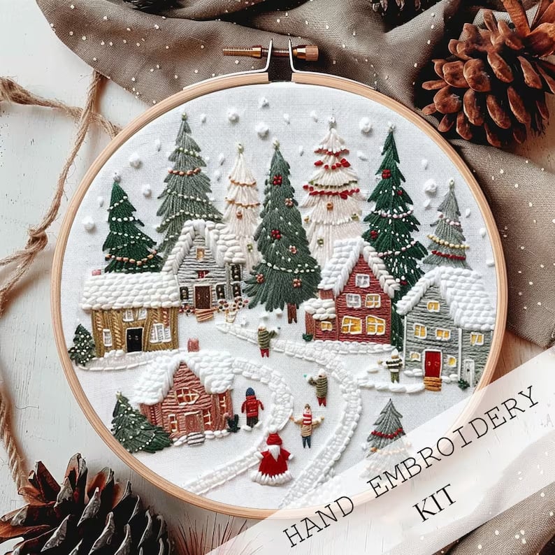 Christmas Embroidery KIT - Image 3