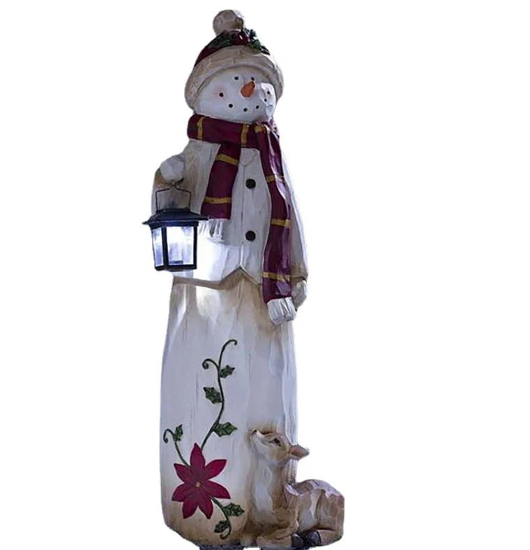 🔥49% OFF- Woodland Snowman Woodcarving - Bring solar lights! - Image 4