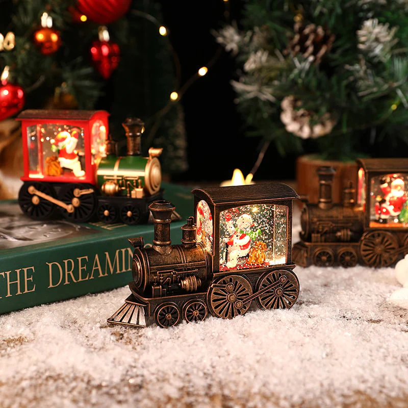 🎉🎅Christmas Gift Music Box Train💝 Music Box Crystal Ball Ornaments - Image 4
