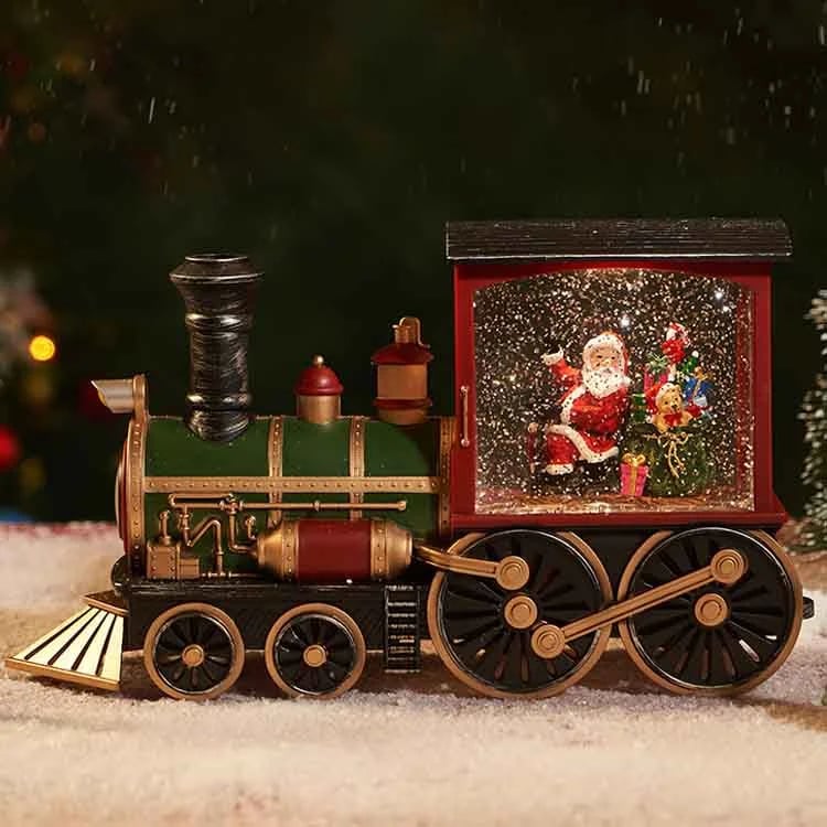 🎉🎅Christmas Gift Music Box Train💝 Music Box Crystal Ball Ornaments - Image 7