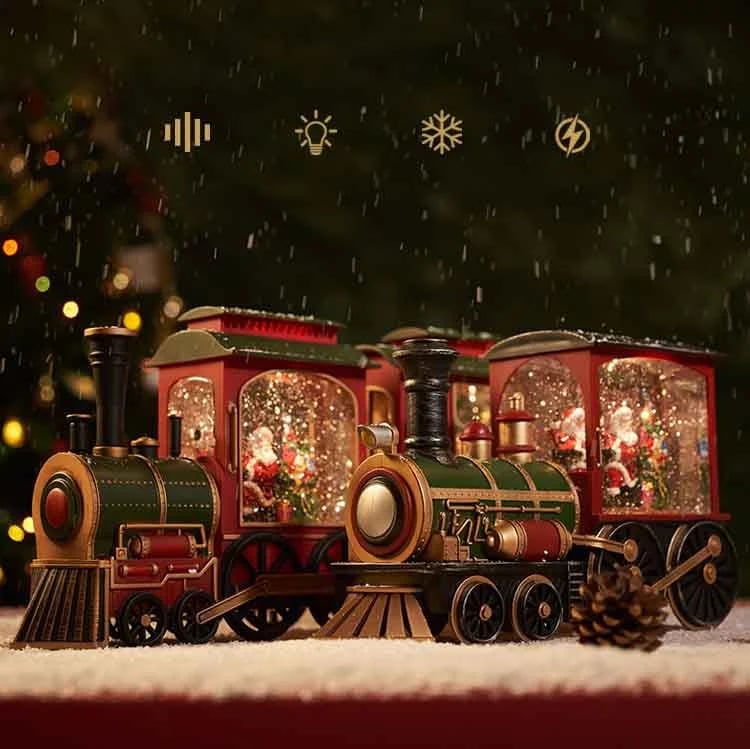 🎉🎅Christmas Gift Music Box Train💝 Music Box Crystal Ball Ornaments - Image 9