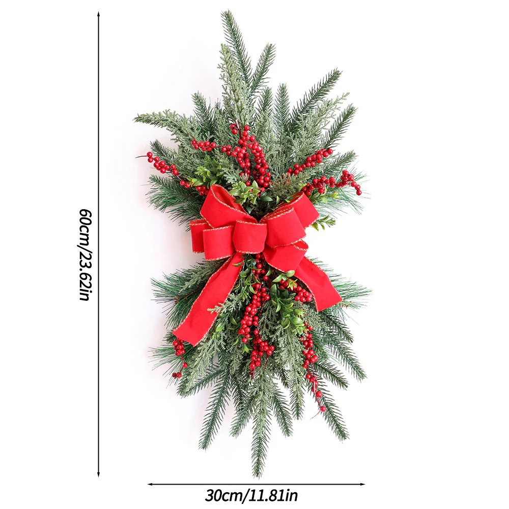 🌲Christmas Cordless Stairway Swag Teardrop Trim Wreath🎁 - Image 7
