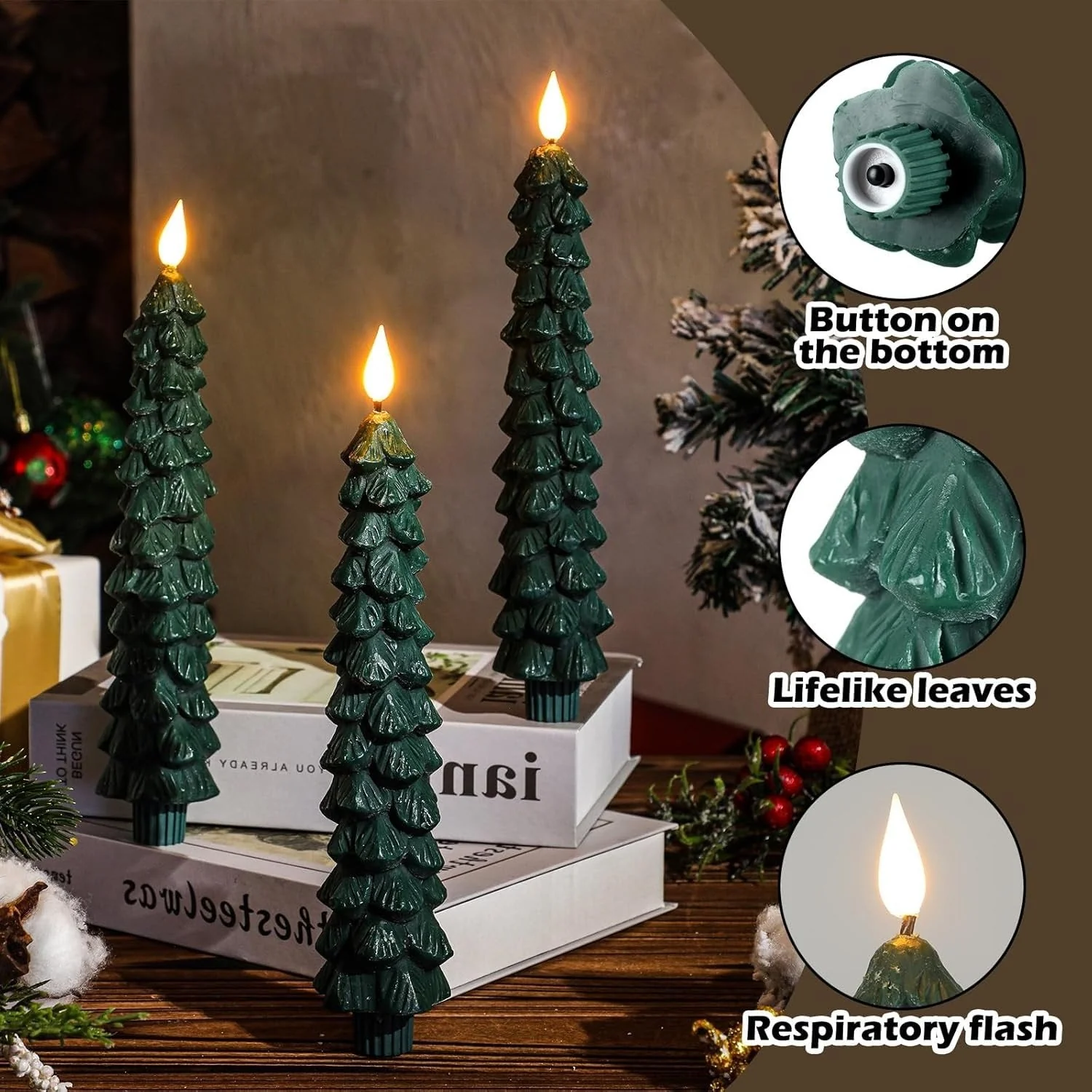 🎁🎄Christmas tree LED candles - Image 2