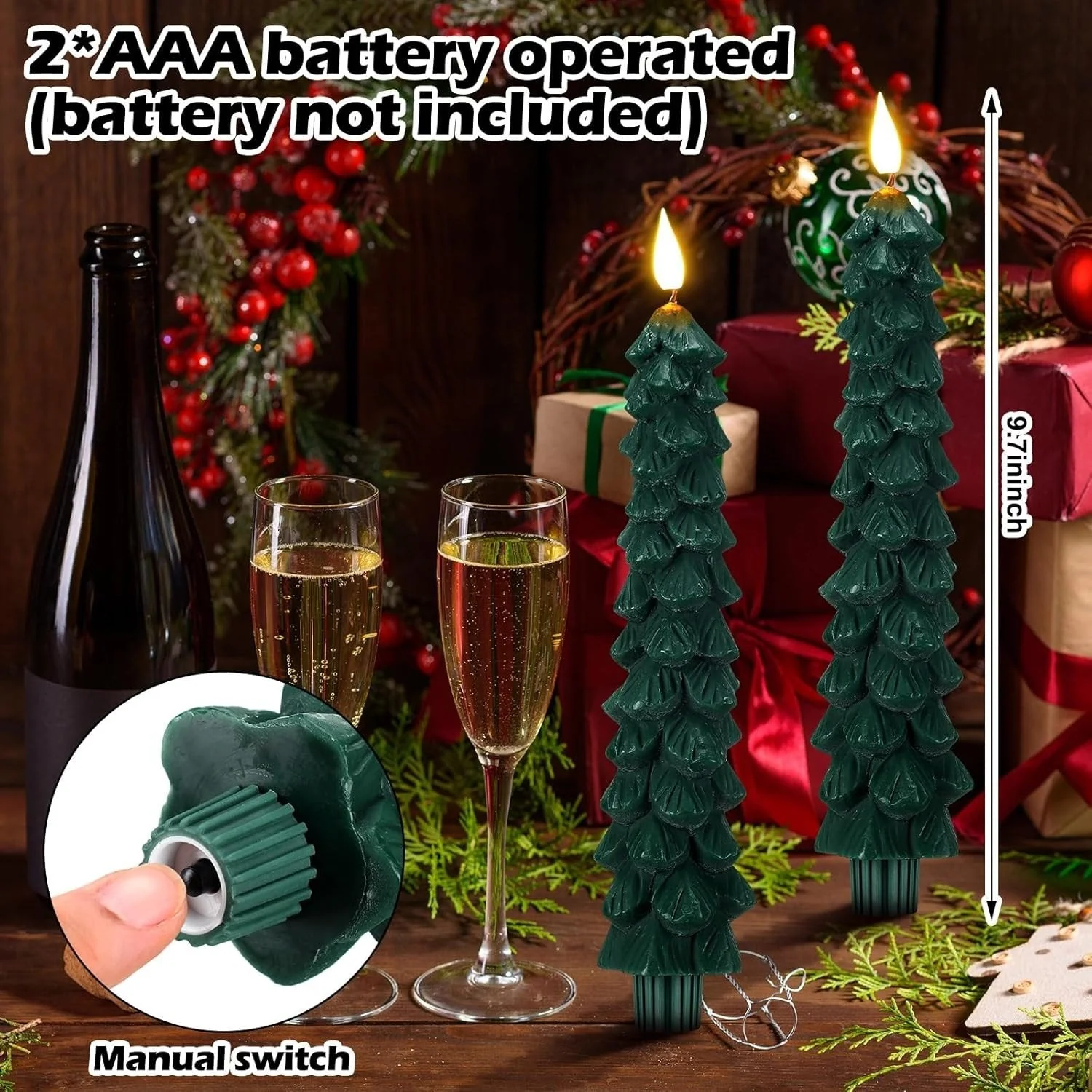 🎁🎄Christmas tree LED candles - Image 3