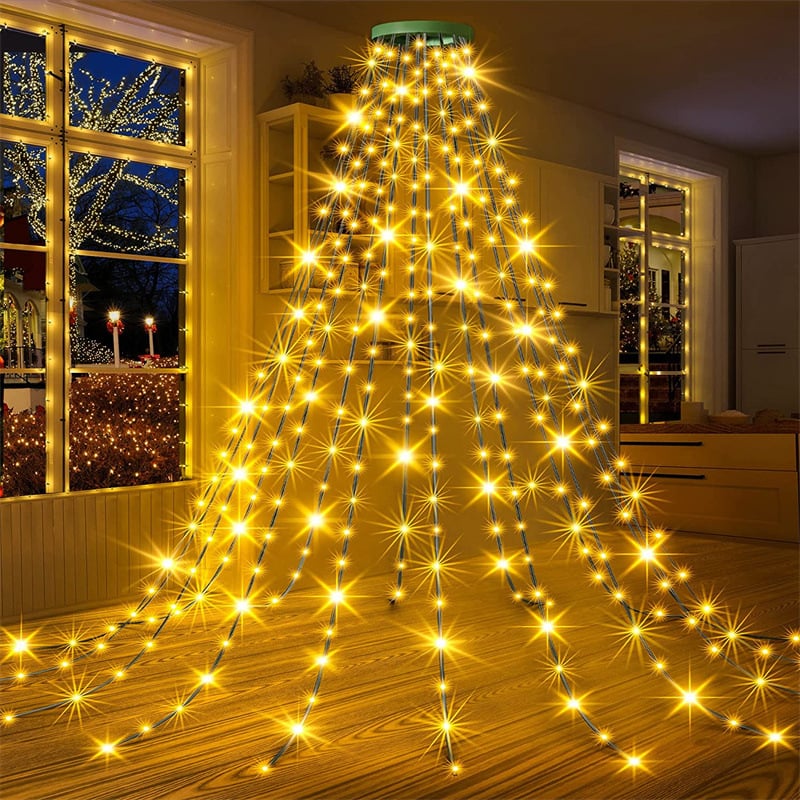 Christmas Pre-sale SALE🎄Christmas Tree Waterfall Lights with Ring - Image 10