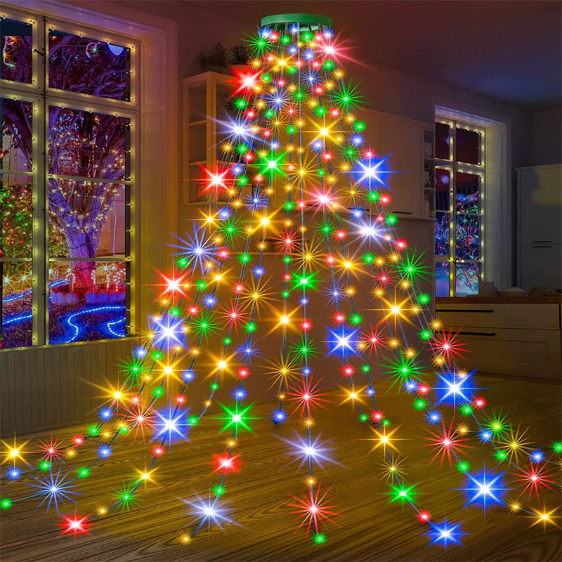Christmas Pre-sale SALE🎄Christmas Tree Waterfall Lights with Ring - Image 11