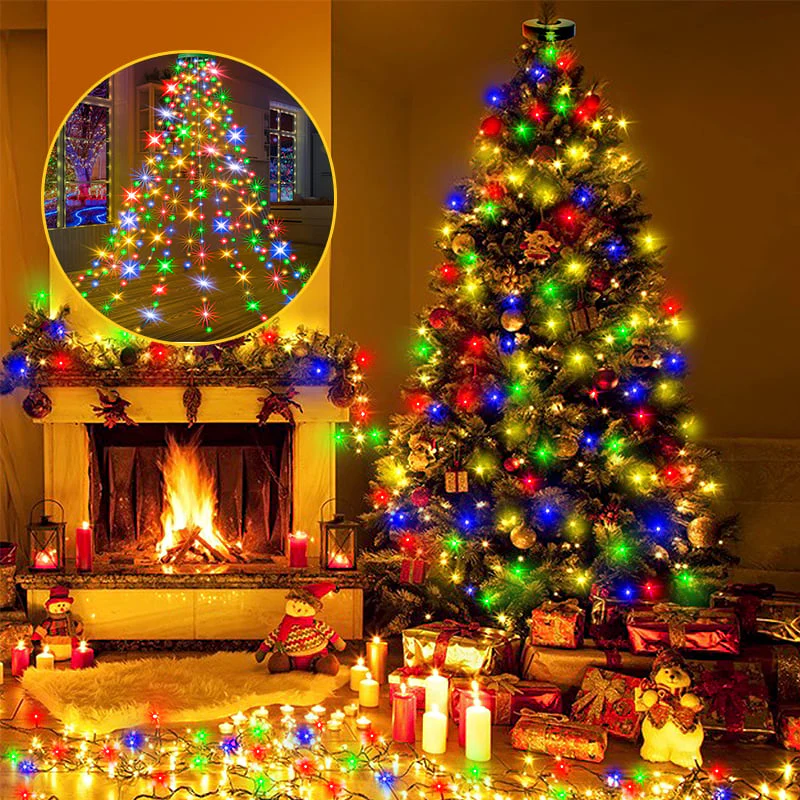 Christmas Pre-sale SALE🎄Christmas Tree Waterfall Lights with Ring - Image 12