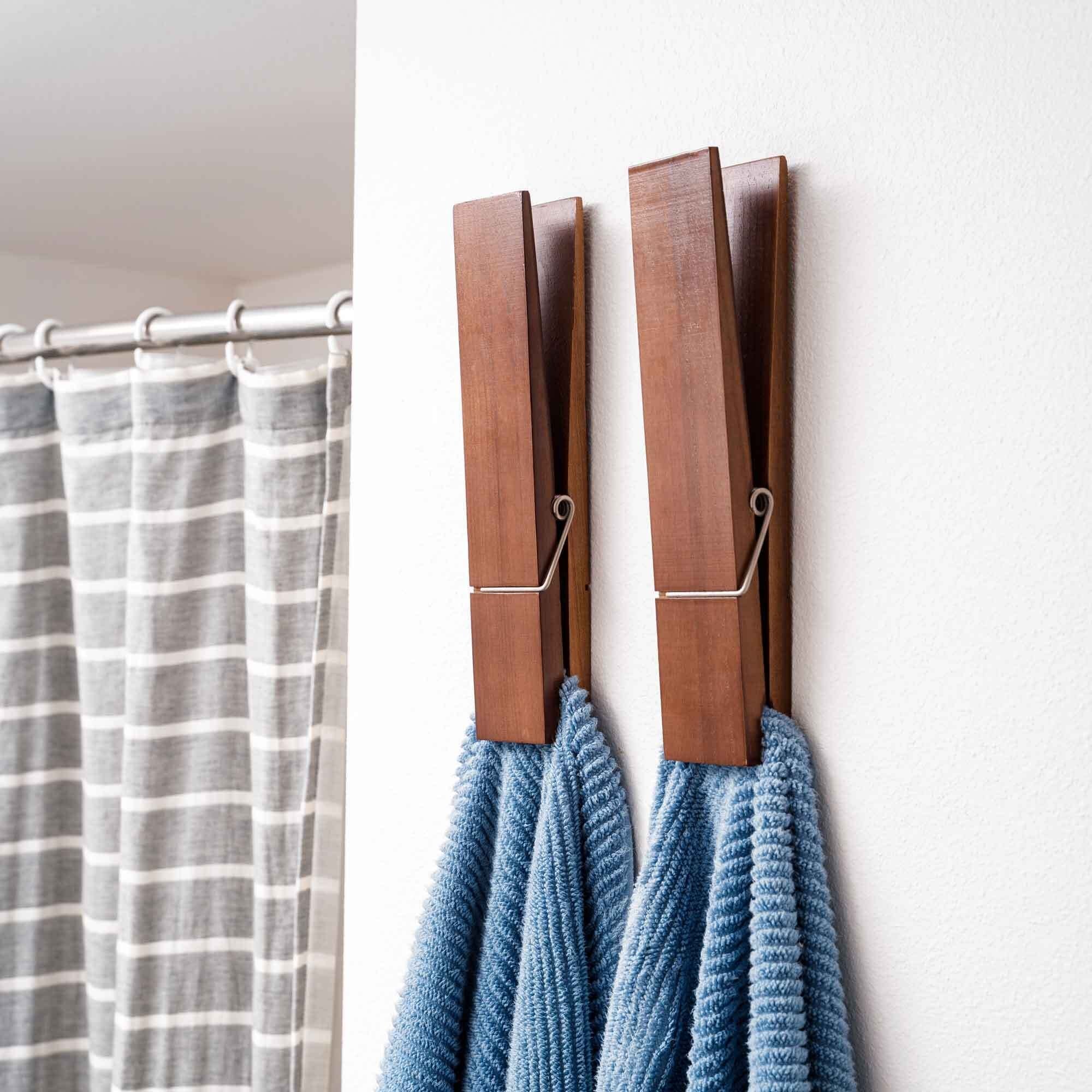 Clothespin Bathroom Towel Holder - Image 8