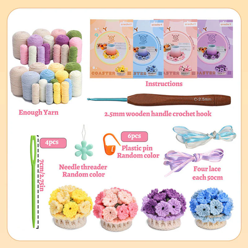 [DIY Kit]Handmade Diy Lily Of The Valley Coasters - Image 10