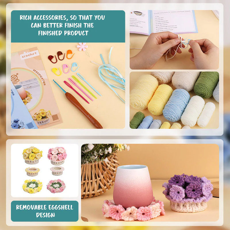 [DIY Kit]Handmade Diy Lily Of The Valley Coasters - Image 2