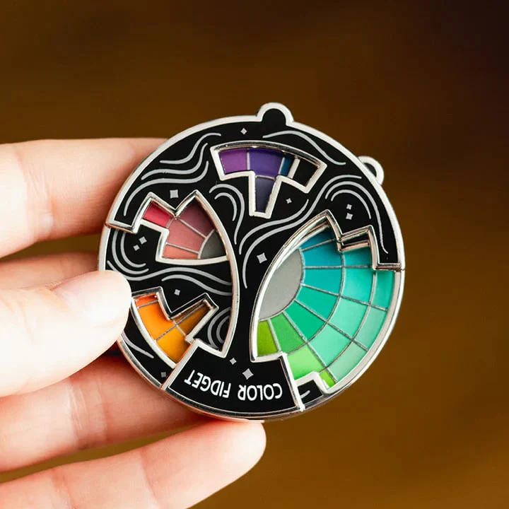 🌈Color Fidget Enamel Pin(✨A Wheel Of Twenty Hues) - Image 4