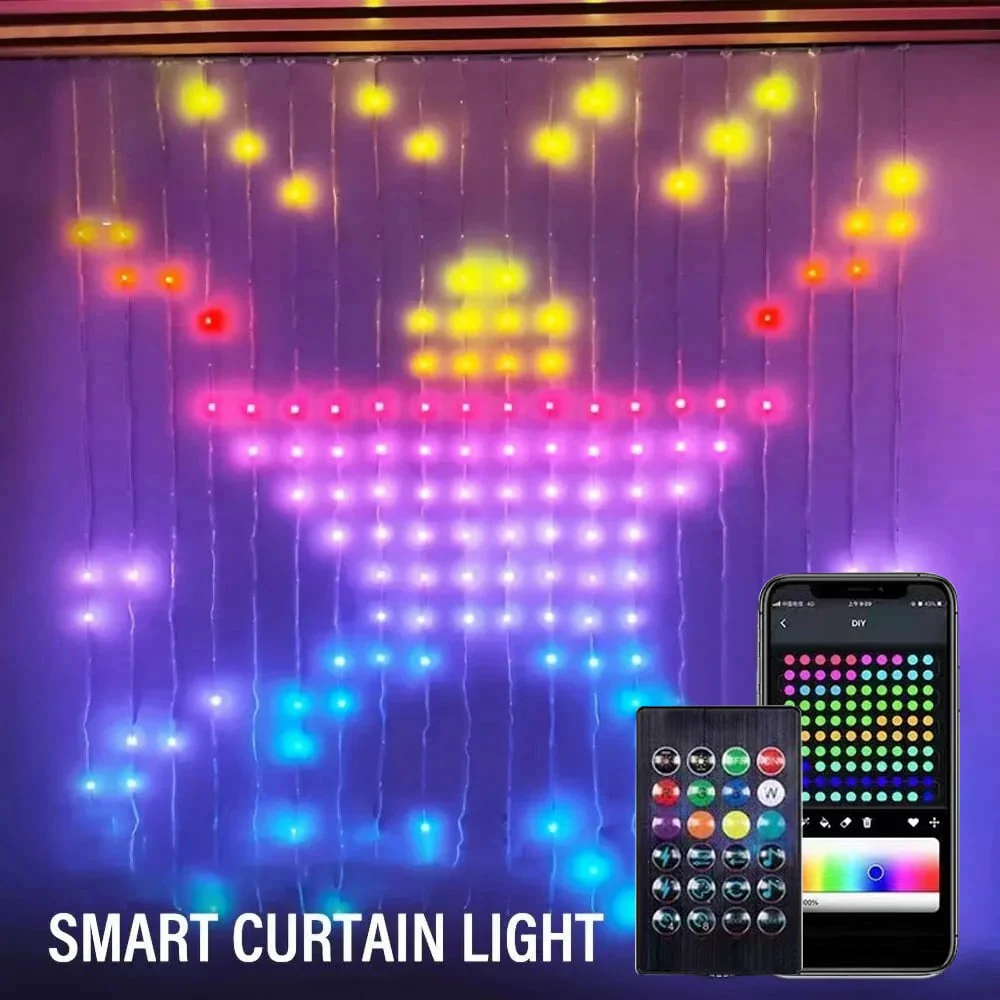 Color Waves LED Curtain Sync Lights - Image 3