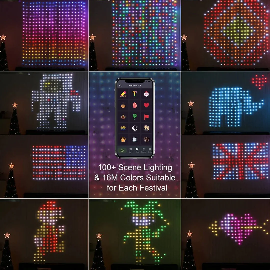 Color Waves LED Curtain Sync Lights - Image 8