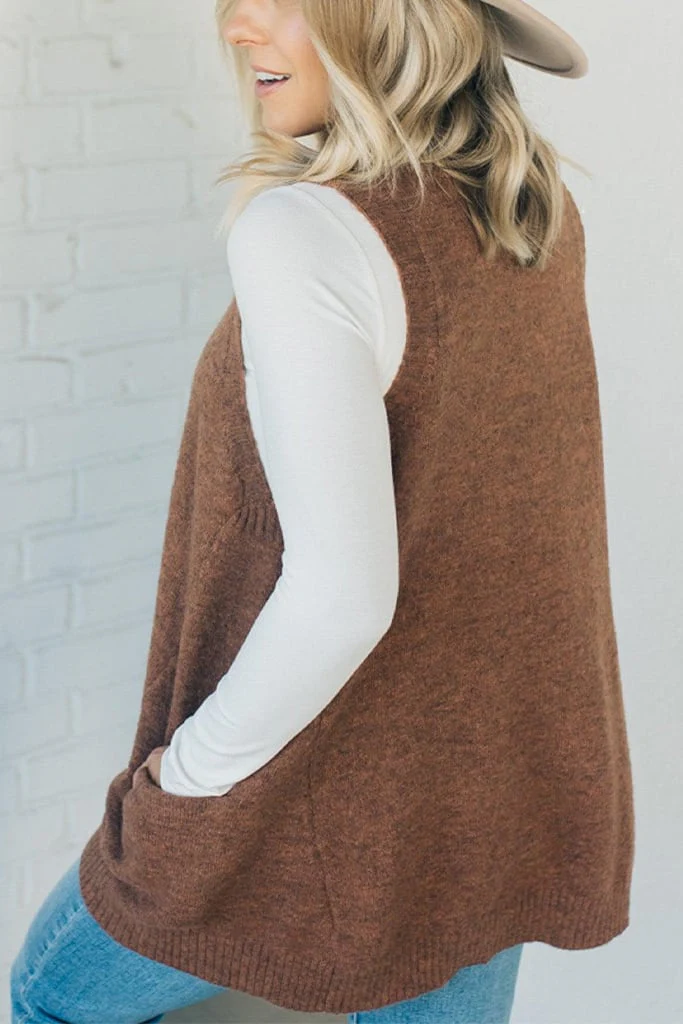 Cozy Pocket Sweater Vest | Buy 2 Free Shipping - Image 3