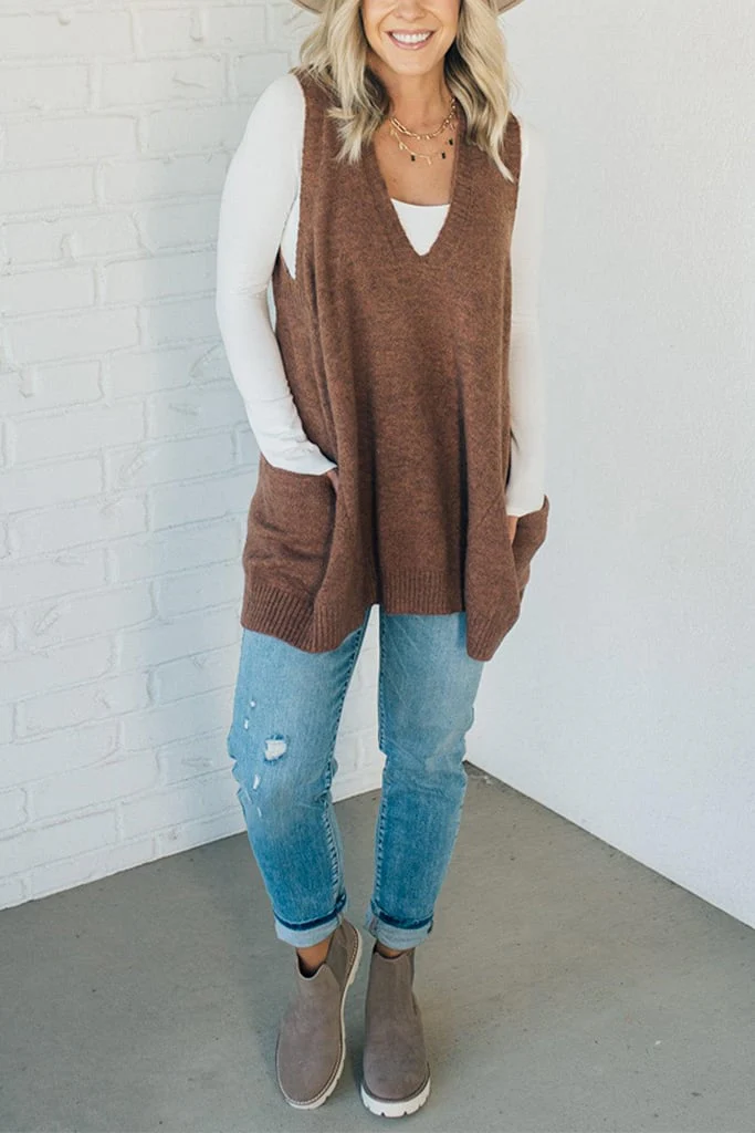 Cozy Pocket Sweater Vest | Buy 2 Free Shipping - Image 5