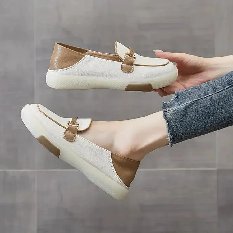 Women's Italian Leather Soft Sole Walking Shoes - Buy two pairs and get free shipping! - Image 18