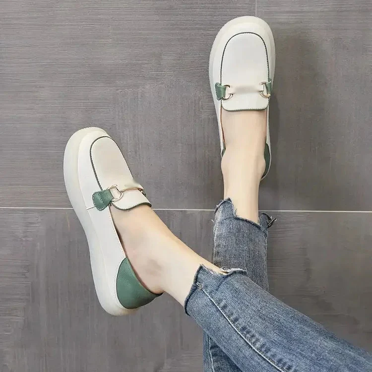 Women's Italian Leather Soft Sole Walking Shoes - Buy two pairs and get free shipping! - Image 19