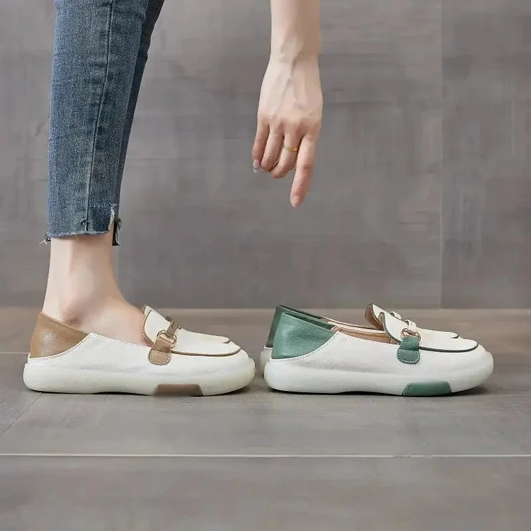 Women's Italian Leather Soft Sole Walking Shoes - Buy two pairs and get free shipping! - Image 4