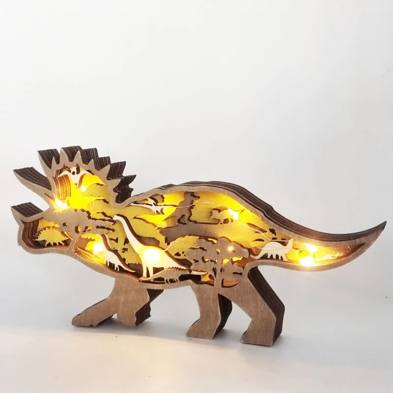 Creative Dinosaur Decoration 3D Tyrannosaurus Statue Desktop Decoration Lights - Image 10