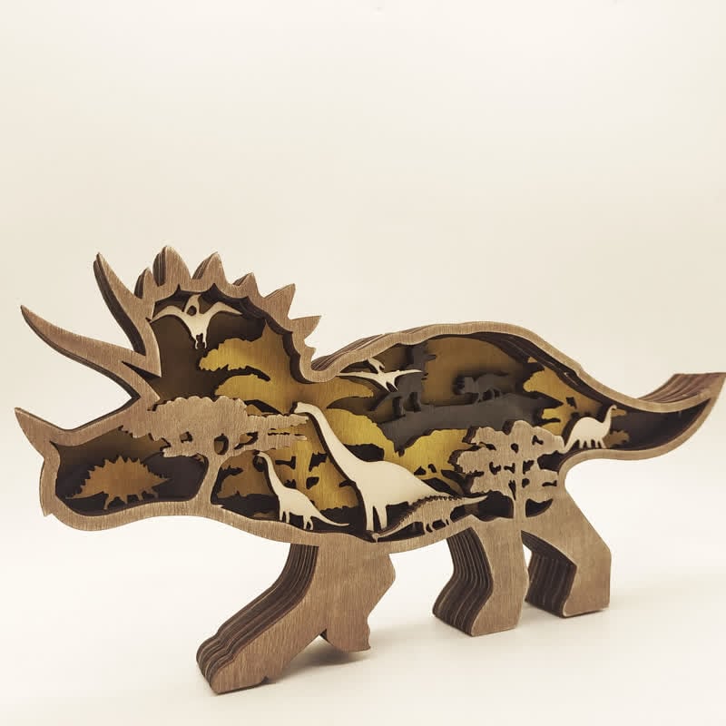 Creative Dinosaur Decoration 3D Tyrannosaurus Statue Desktop Decoration Lights - Image 12