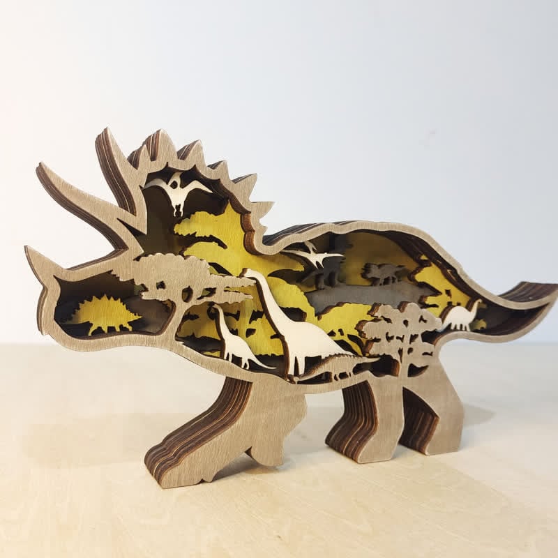 Creative Dinosaur Decoration 3D Tyrannosaurus Statue Desktop Decoration Lights - Image 13