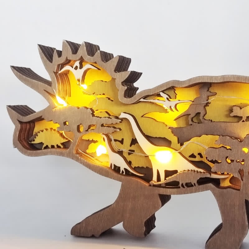 Creative Dinosaur Decoration 3D Tyrannosaurus Statue Desktop Decoration Lights - Image 15