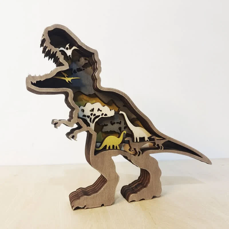 Creative Dinosaur Decoration 3D Tyrannosaurus Statue Desktop Decoration Lights - Image 6