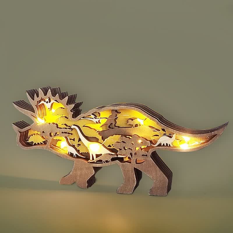 Creative Dinosaur Decoration 3D Tyrannosaurus Statue Desktop Decoration Lights - Image 9