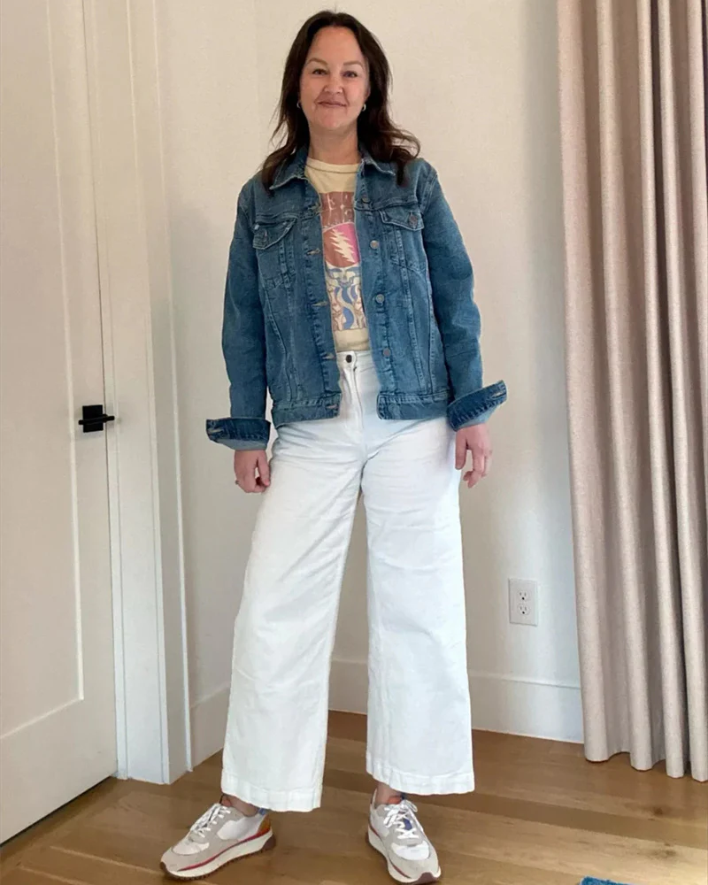 Cropped Wide-Leg Patch Pocket Jeans(Buy 2 Free Shipping) - Image 13